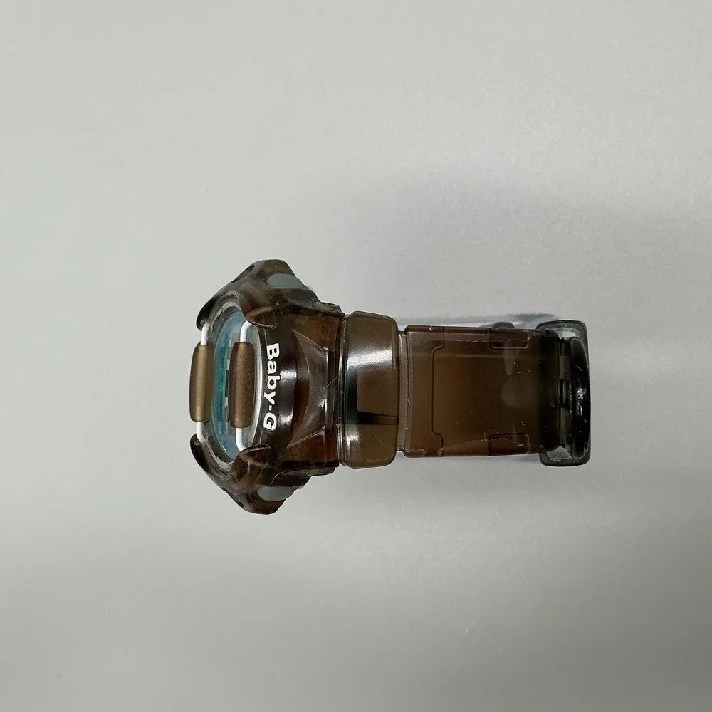 Casio Baby-G BG-169R Womens Watch 39mm Blue Digital Dial Brown Resin New Battery